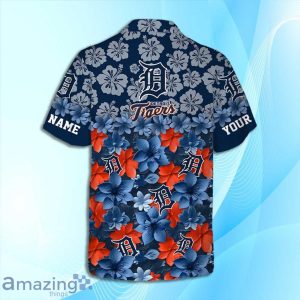 Detroit Tiger MLB Flower Hawaiian Shirt And Short Custom Name For Fans Product Photo 4