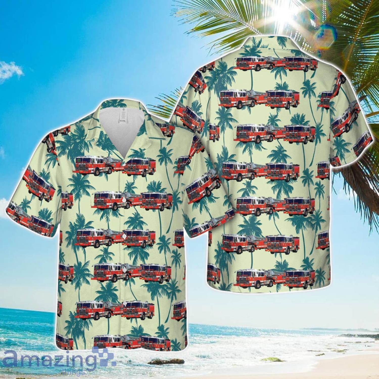 District of Columbia Fire and Emergency Medical Services Department Engine 30 & Truck 17 Da' Heights Hawaiian Shirt Cute Summer Gift image District of Columbia Fire and Emergency Medical Services Department Engine 30 & Truck 17 Da