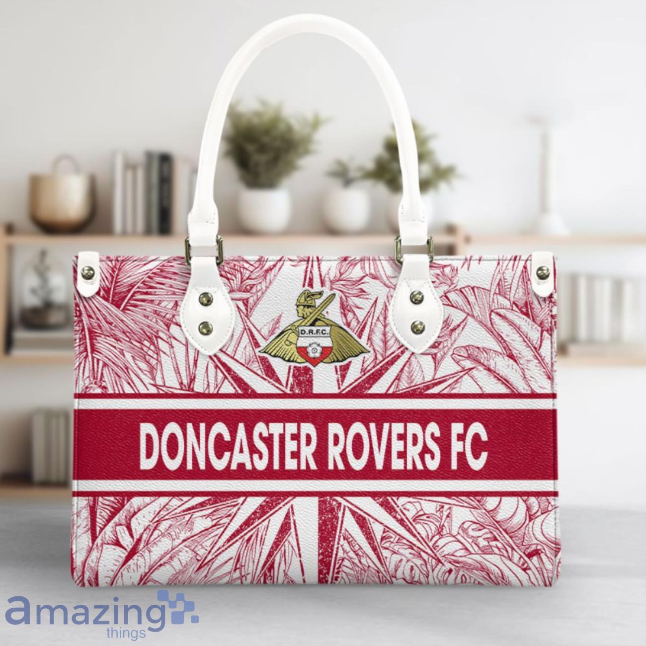 Doncaster Rovers Leather Handbag Custom Name Nice Gift For Women, Mother Day image Doncaster Rovers Leather Handbag Custom Name Nice Gift For Women, Mother Day Product Photo 3