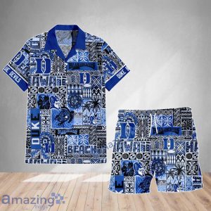 Duke Blue Devils Logo Team Hawaiian Shirt & Short New Design Summer Gift For Fans Product Photo 2