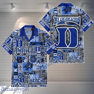 Duke Blue Devils Logo Team Hawaiian Shirt & Short New Design Summer Gift For Fans Product Photo 1