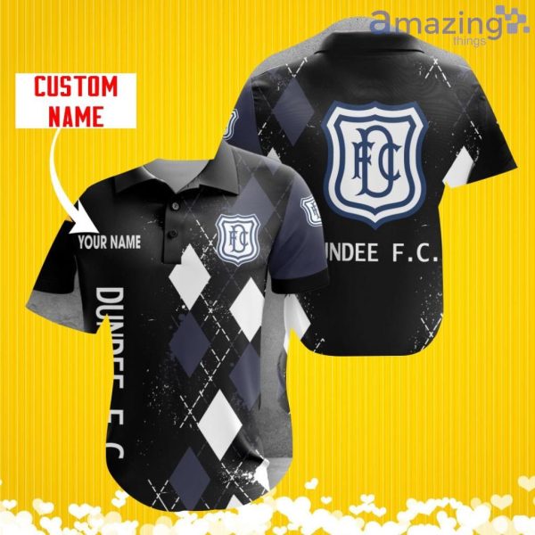 Dundee F.C Sports Logo Jersey Baseball Shirt Custom Name With Diamond Brush Pattern For Men And Women Product Photo 1