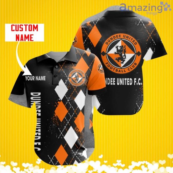 Dundee United F.C. Sports Logo Jersey Baseball Shirt Custom Name With Diamond Brush Pattern For Men And Women Product Photo 1