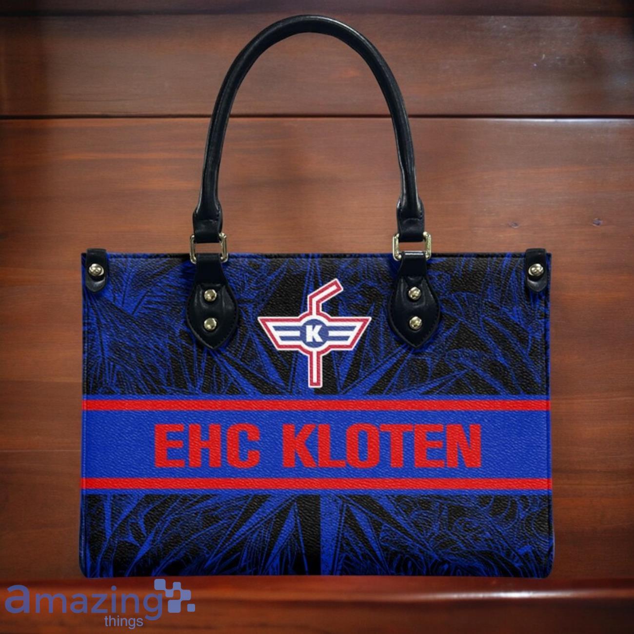 EHC Kloten Leather Handbag Custom Name Gift For Women image EHC Kloten Leather Handbag Custom Name Gift For Women Product Photo 2