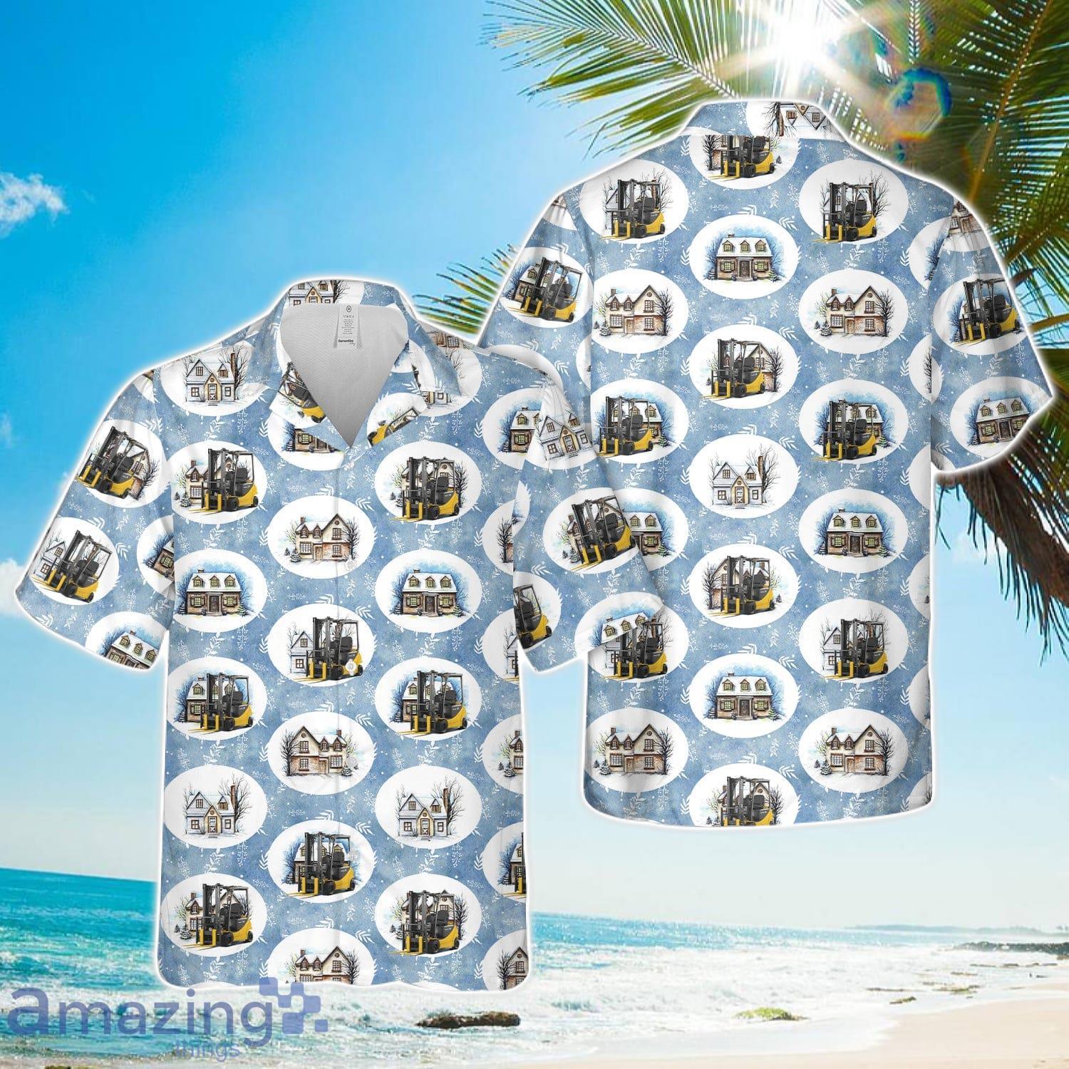 Electric Forklift Trucks AE50 Series Christmas Hawaiian Shirt Cute Summer Gift image Electric Forklift Trucks AE50 Series Christmas Hawaiian Shirt Cute Summer Gift Product Photo 1