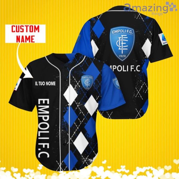 Empoli FC Sports Logo Jersey Baseball Shirt Custom Name With Diamond Brush Pattern For Men And Women Product Photo 1