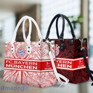 FC Bayern Munchen Leather Handbag Custom Name Nice Gift For Women, Mother Day Product Photo 1