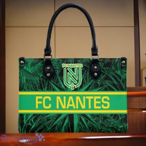 FC Nantes Leather Handbag Custom Name Gift For Women image FC Nantes Leather Handbag Custom Name Gift For Women Product Photo 2
