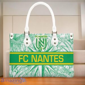 FC Nantes Leather Handbag Custom Name Gift For Women image FC Nantes Leather Handbag Custom Name Gift For Women Product Photo 3