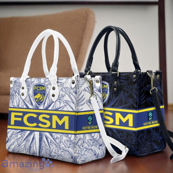 FC Sochaux-Montbeliard Leather Handbag Custom Name Gift For Women Product Photo 1