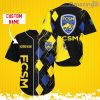 FC Sochaux-Montbeliard Sports Logo Jersey Baseball Shirt Custom Name With Diamond Brush Pattern For Men And Women