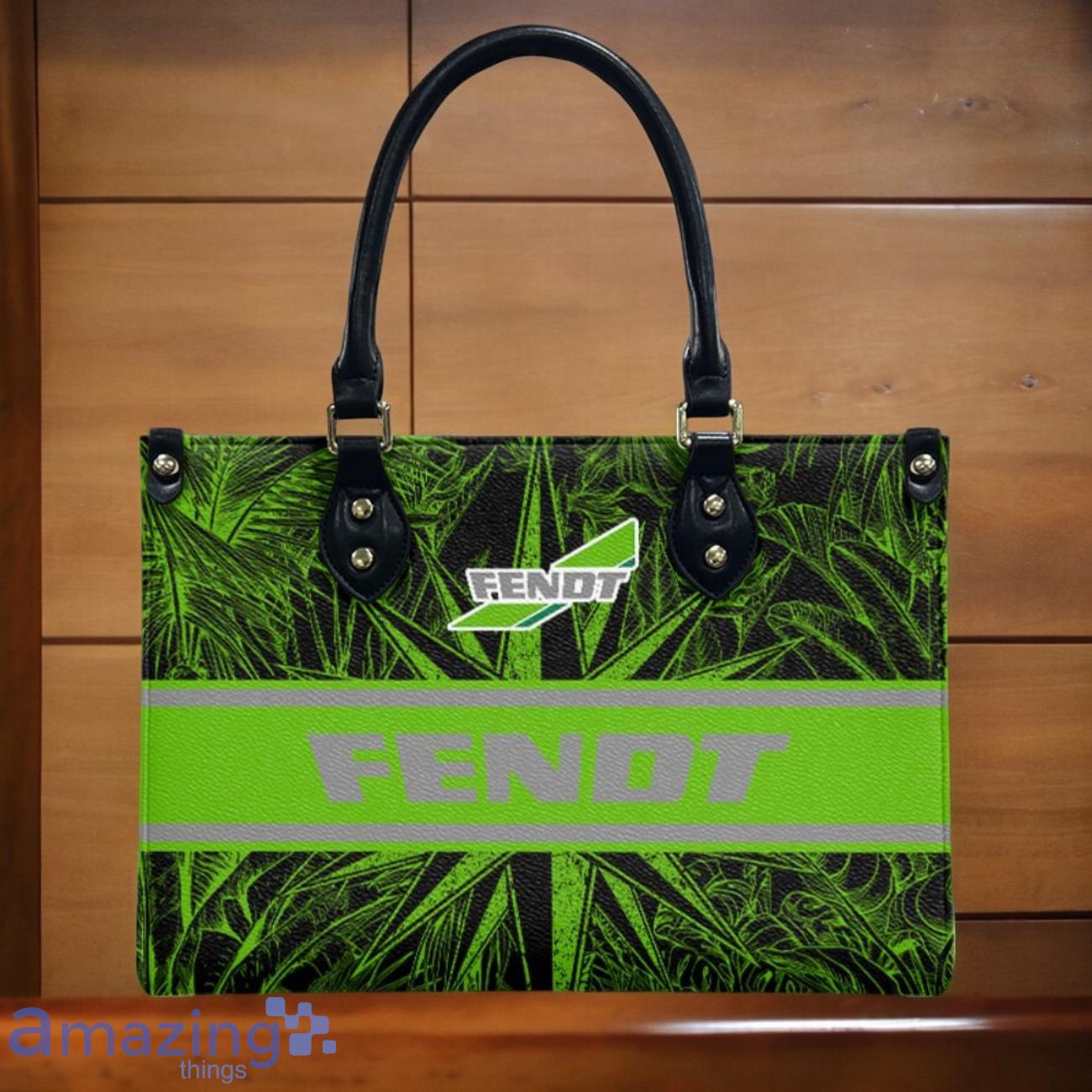Fendt Leather Handbag Custom Name Gift For Women image Fendt Leather Handbag Custom Name Gift For Women Product Photo 2
