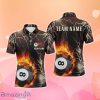 Fire Flame Lightning Ball Pool Billiards Jerseys, Billiard Polo Shirts Designs Special Gift
