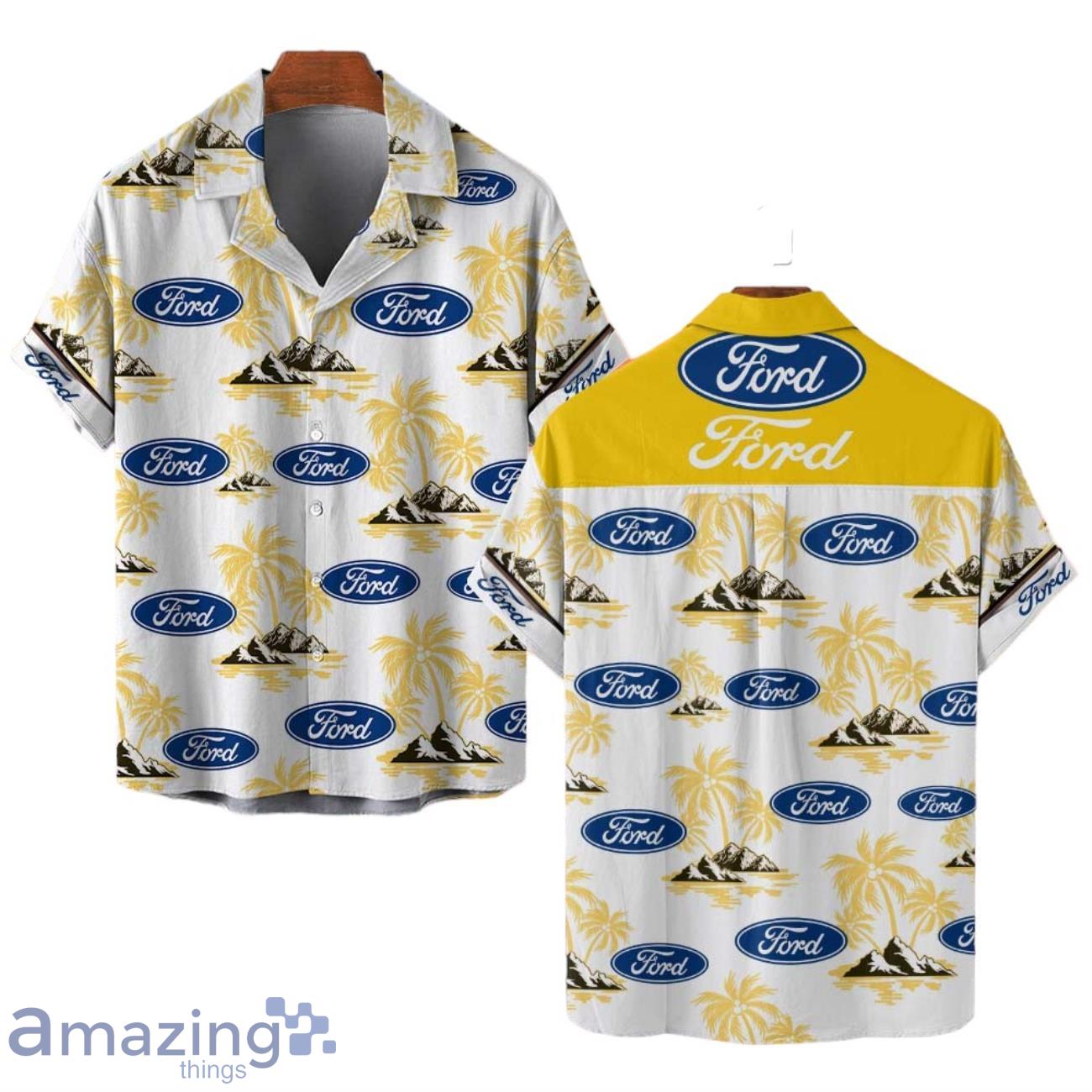 Ford Combo Hawaiian Shirt & Short Summer Beach For Fans image Ford Combo Hawaiian Shirt & Short Summer Beach For Fans Product Photo 1