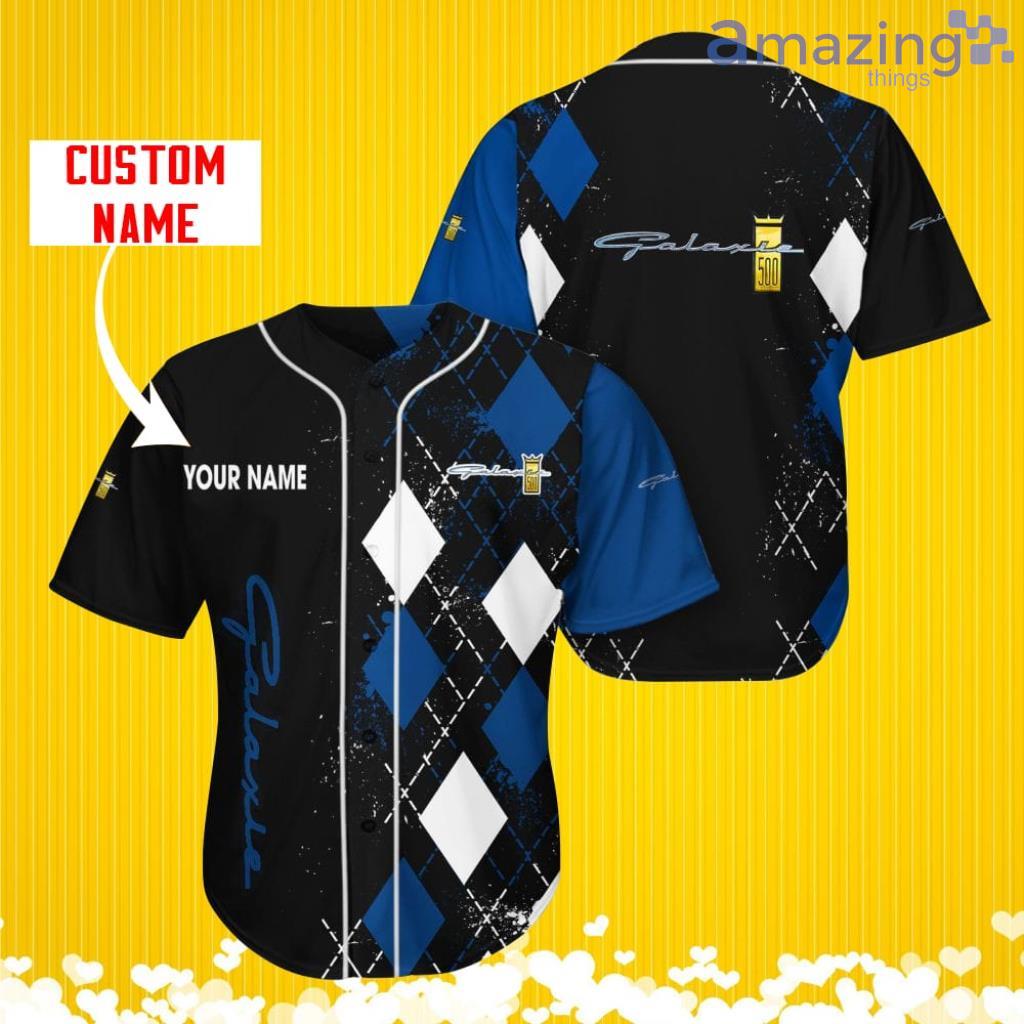 Ford Galaxie Sports Logo Jersey Baseball Shirt Custom Name With Diamond Brush Pattern For Men And Women image Ford Galaxie Sports Logo Jersey Baseball Shirt Custom Name With Diamond Brush Pattern For Men And Women Product Photo 1