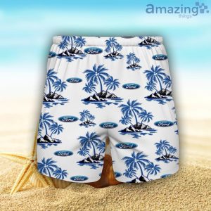 Ford Hawaiian Shirt And Shorts Trendy Beach Season For Men And Women Product Photo 2