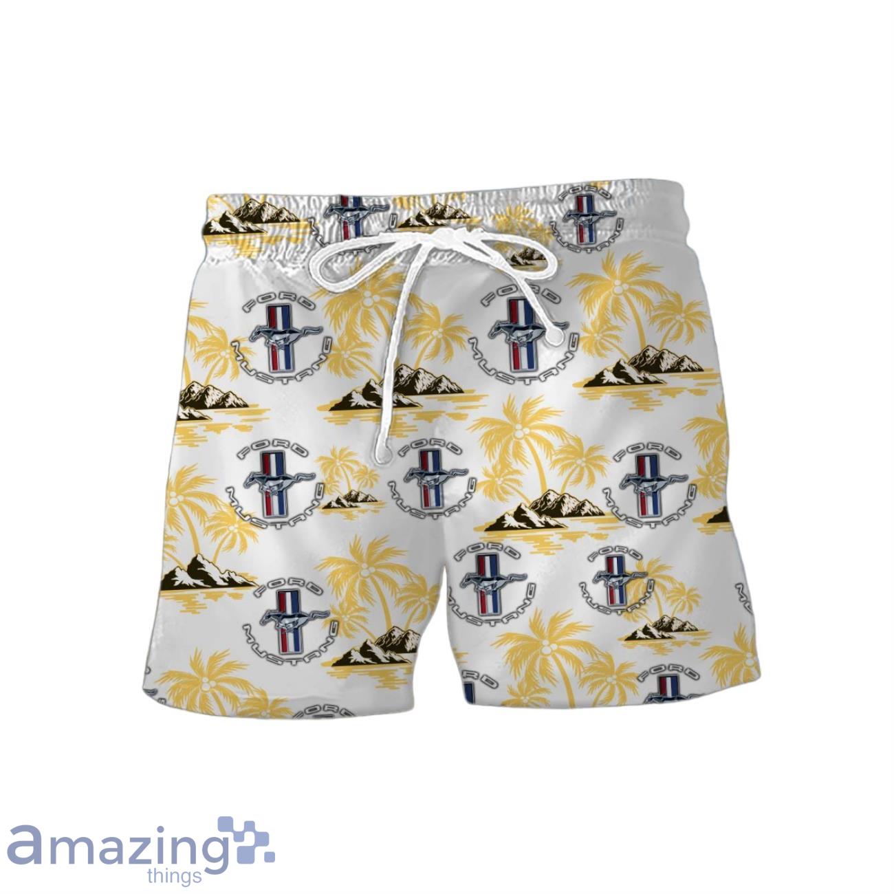 Ford Mustang Combo Hawaiian Shirt & Short Summer Beach New Design For Fans image Ford Mustang Combo Hawaiian Shirt & Short Summer Beach New Design For Fans Product Photo 2