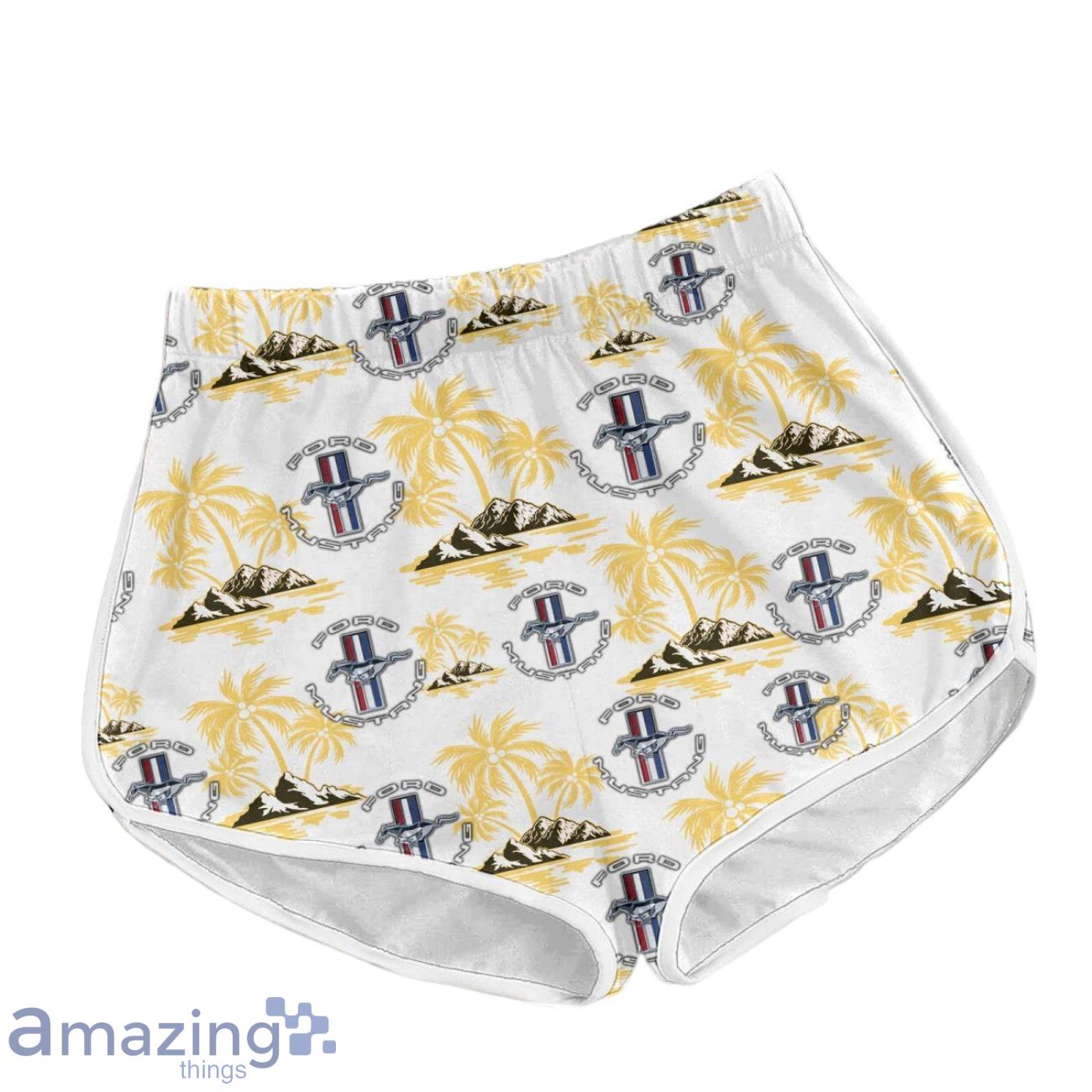 Ford Mustang Combo Hawaiian Shirt & Short Summer Beach New Design For Fans image Ford Mustang Combo Hawaiian Shirt & Short Summer Beach New Design For Fans Product Photo 3