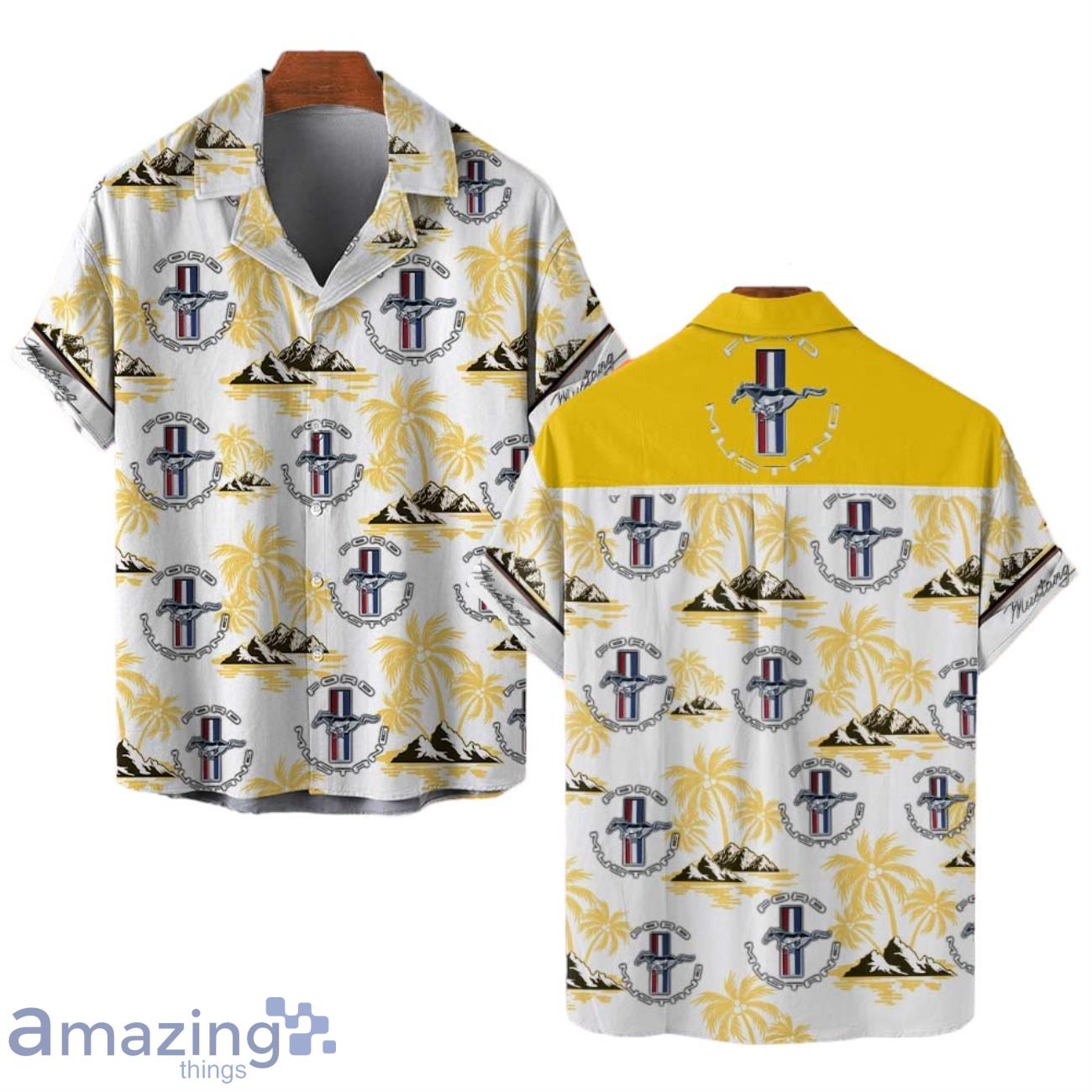 Ford Mustang Combo Hawaiian Shirt & Short Summer Beach New Design For Fans image Ford Mustang Combo Hawaiian Shirt & Short Summer Beach New Design For Fans Product Photo 1