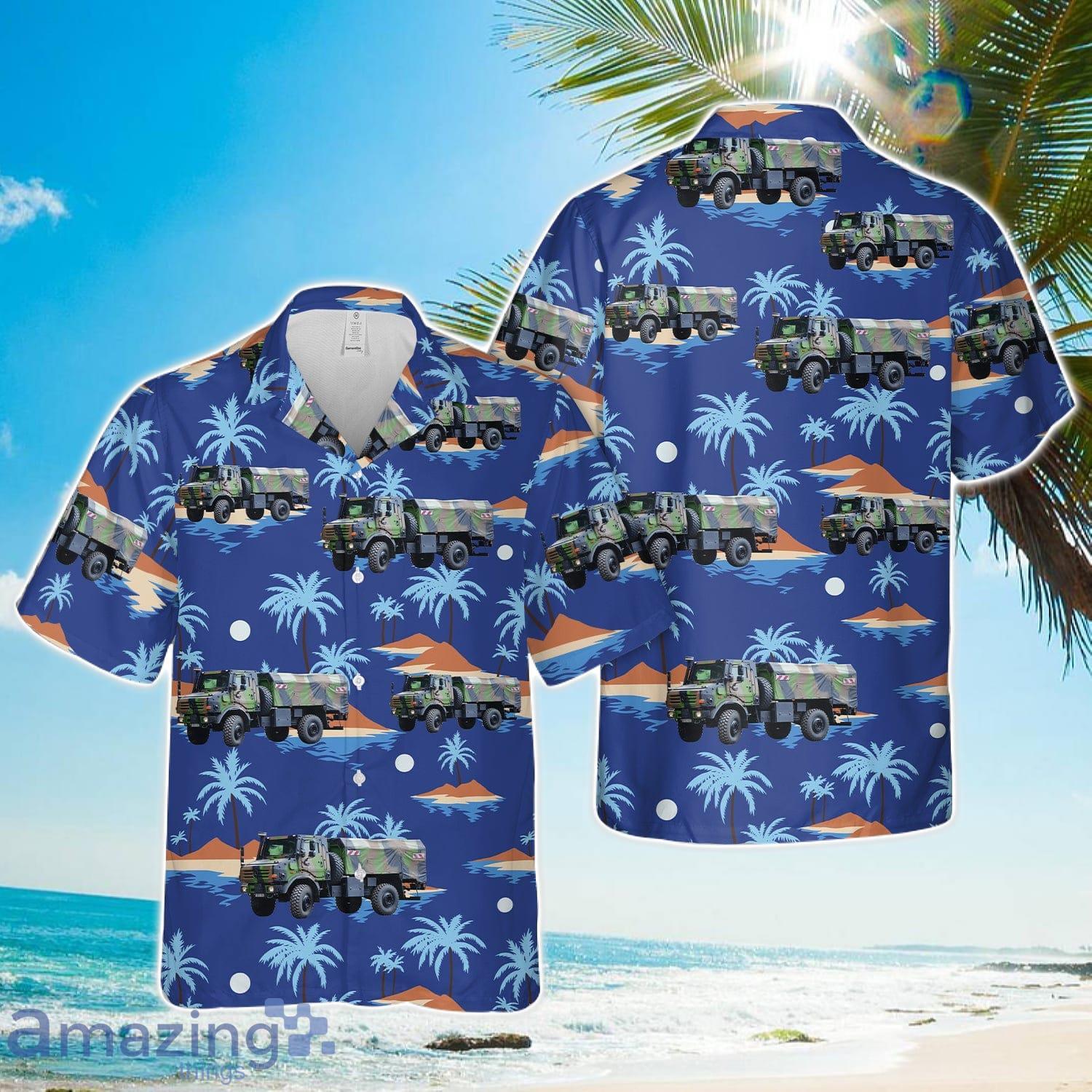 French Army Unimog Hawaiian Shirt Cute Summer Gift image French Army Unimog Hawaiian Shirt Cute Summer Gift Product Photo 1