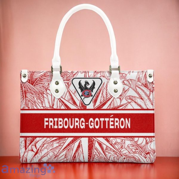 Fribourg-Gotteron Leather Handbag Custom Name Gift For Women Product Photo 3