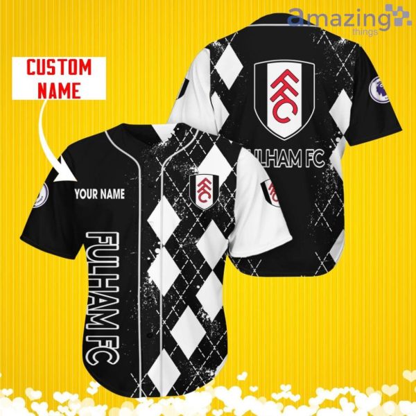 Fulham Sports Logo Jersey Baseball Shirt Custom Name With Diamond Brush Pattern For Men And Women Product Photo 1