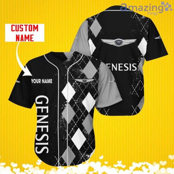 Genesis Sports Logo Jersey Baseball Shirt Custom Name With Diamond Brush Pattern For Men And Women Product Photo 1