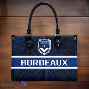 Girondins De Bordeaux Leather Handbag Custom Name Gift For Women Product Photo 2