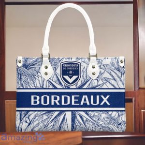 Girondins De Bordeaux Leather Handbag Custom Name Gift For Women Product Photo 3