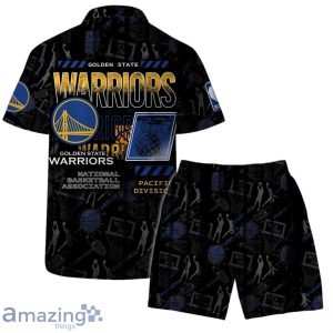Golden State Warriors NBA Logo Basketball Street Style Design Hawaiian Shirt & Short image Golden State Warriors NBA Logo Basketball Street Style Design Hawaiian Shirt & Short Product Photo 2