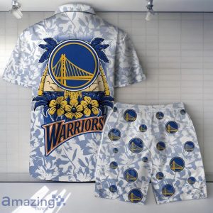 Golden State Warriors - NBA The Land Of Sunshine Pattern Hawaiian Shirt And Short Product Photo 2