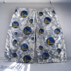 Golden State Warriors - NBA The Land Of Sunshine Pattern Hawaiian Shirt And Short Product Photo 3