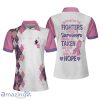 Golf Player Breast Cancer Awareness Short Sleeve Polo Shirt