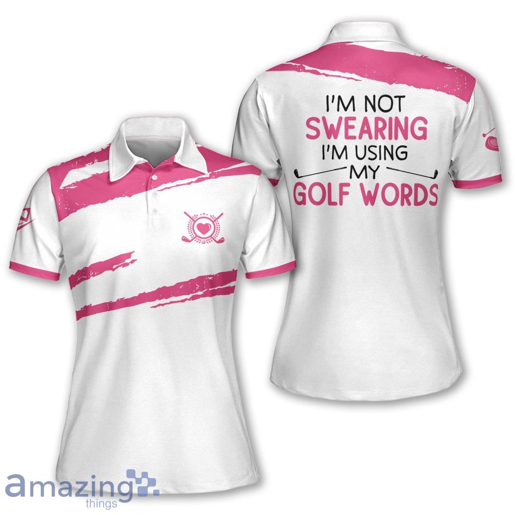 Golf Swearing Colorfun Short Sleeve Polo Shirt Product Photo 1