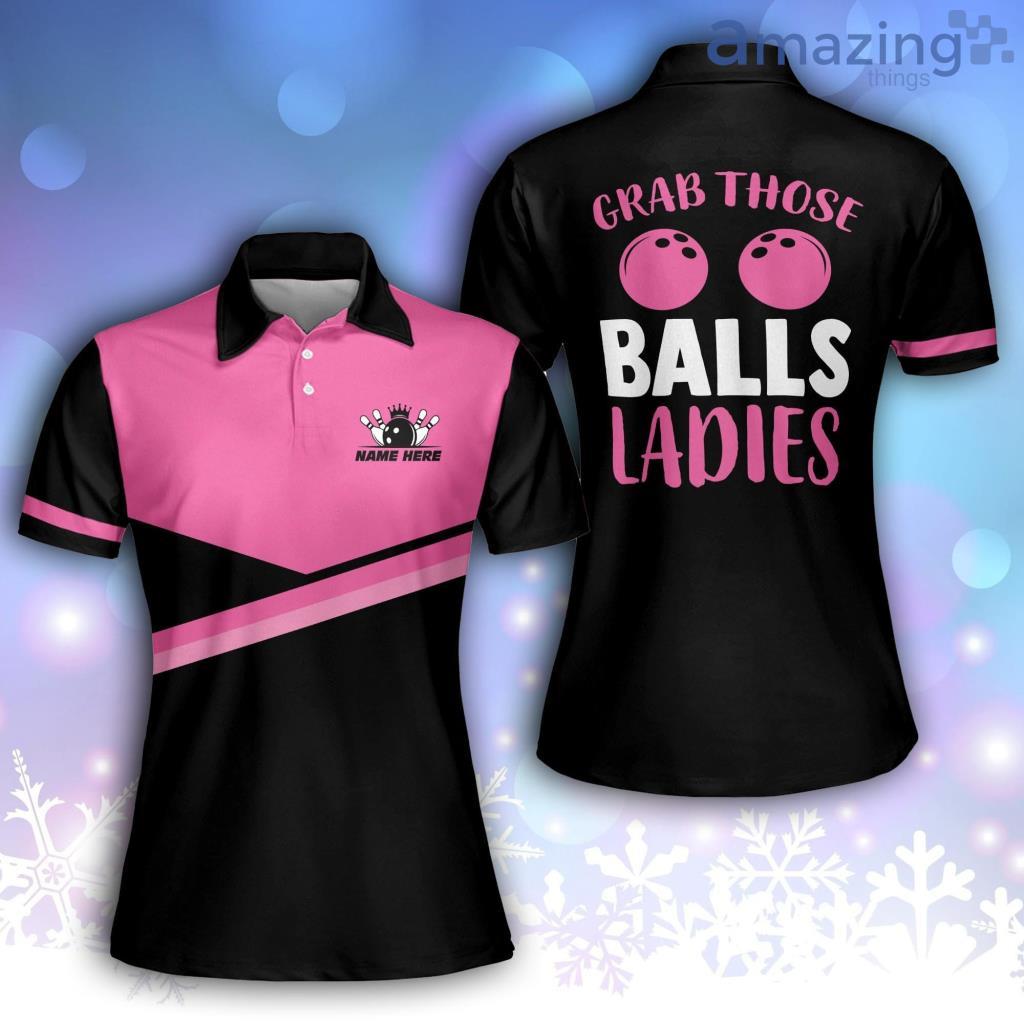 Grab Those Balls Ladies Polo Shirt image Grab Those Balls Ladies Polo Shirt Product Photo 1