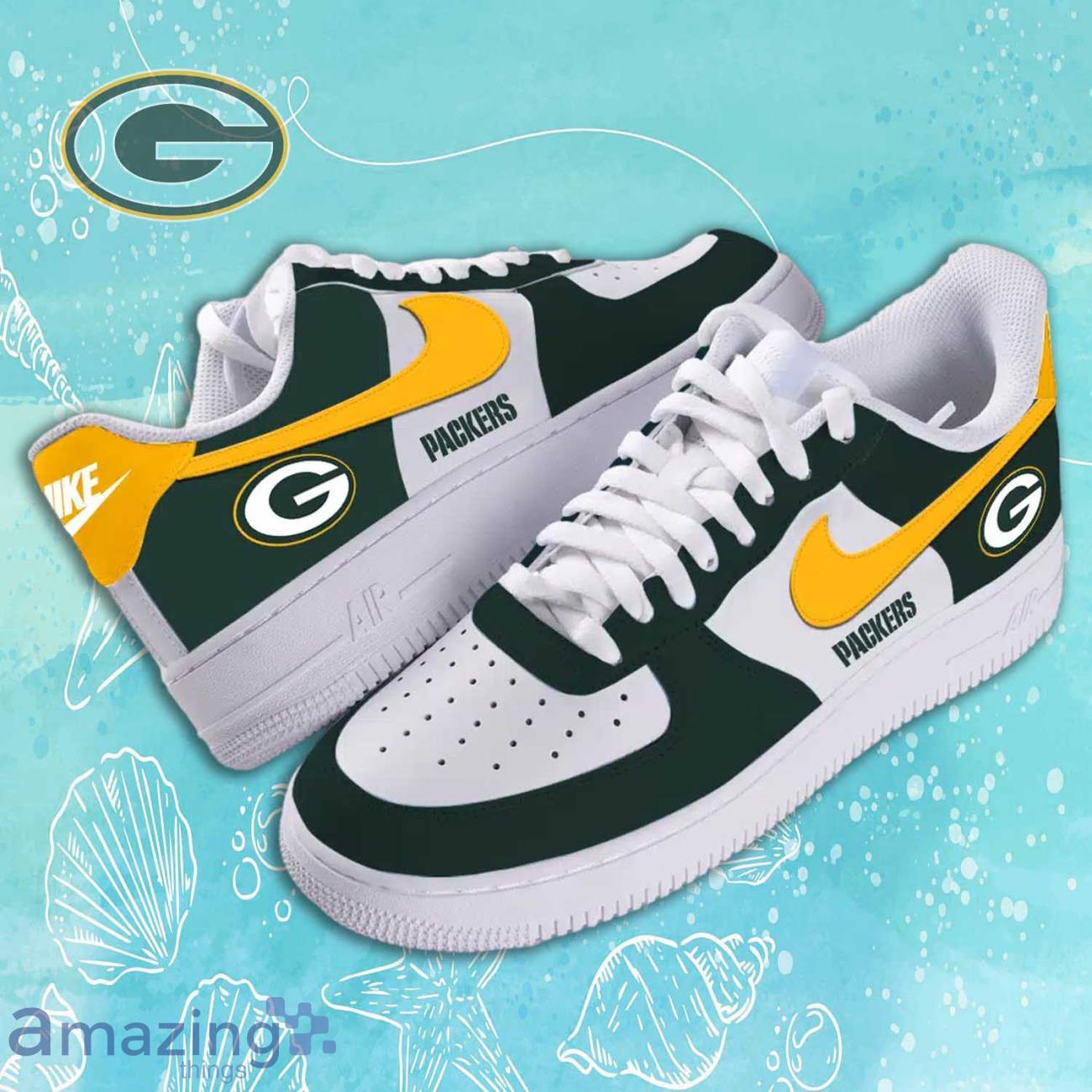 Green Bay Packers Air Force Shoes New Sneaker For Fans image Green Bay Packers Air Force Shoes New Sneaker For Fans Product Photo 1