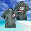 Green Bay Packers American Flag Retro Printed Button Down Tropical Hawaiian Shirt