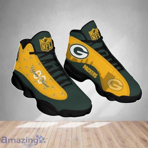Green Bay Packers NFL Air Jordan 13 Shoes Custom Number & Name Trending Product Photo 2