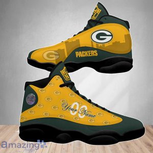 Green Bay Packers NFL Air Jordan 13 Shoes Custom Number & Name Trending Product Photo 4
