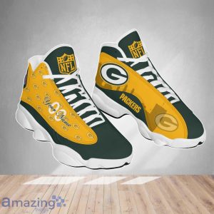 Green Bay Packers NFL Air Jordan 13 Shoes Custom Number & Name Trending Product Photo 1