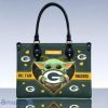 Green Bay Packers NFL Leather Handbag Baby Yoda Custom Name