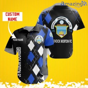 Greenock Morton F.C. Sports Logo Jersey Baseball Shirt Custom Name With Diamond Brush Pattern For Men And Women Product Photo 1