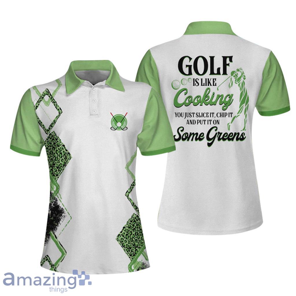 Greens Argyle Pattern Funny Golf Polo Shirt For Ladies Product Photo 1