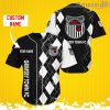 Grimsby Town Sports Logo Jersey Baseball Shirt Custom Name With Diamond Brush Pattern For Men And Women