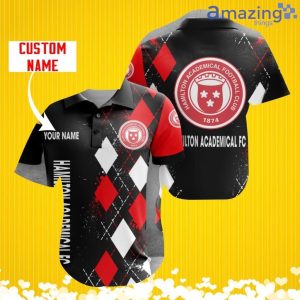 Hamilton Academical F.C. Sports Logo Jersey Baseball Shirt Custom Name With Diamond Brush Pattern For Men And Women Product Photo 1