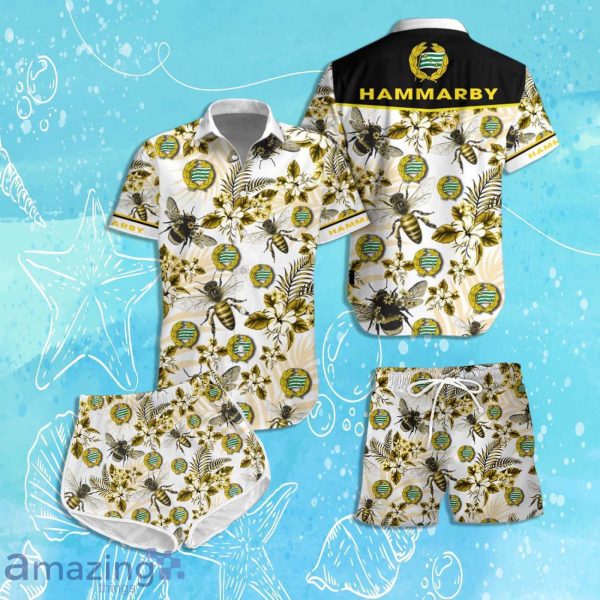 Hammarby Fotboll Hawaiian Shirt & Short 2024 Summer Beach For Fans Product Photo 1
