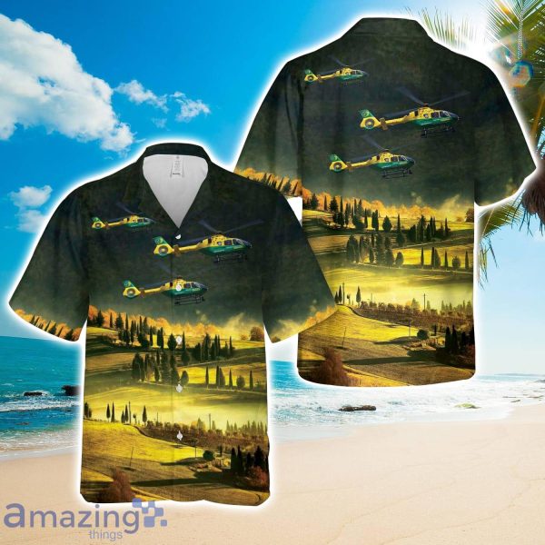 Hampshire Air Ambulance, Southampton, United Kingdom Hawaiian Shirt 3D Printed Button Shirt Product Photo 1