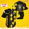 Harrogate Town AFC Sports Logo Jersey Baseball Shirt Custom Name With Diamond Brush Pattern For Men And Women