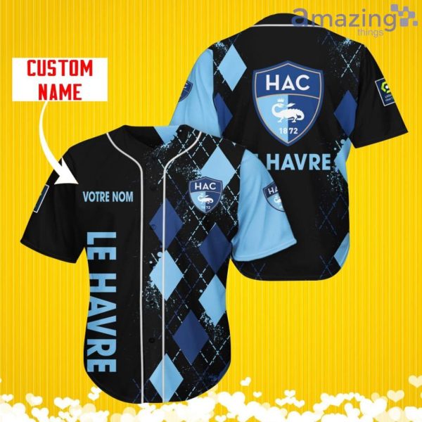 Havre Athletic Club Sports Logo Jersey Baseball Shirt Custom Name With Diamond Brush Pattern For Men And Women Product Photo 1