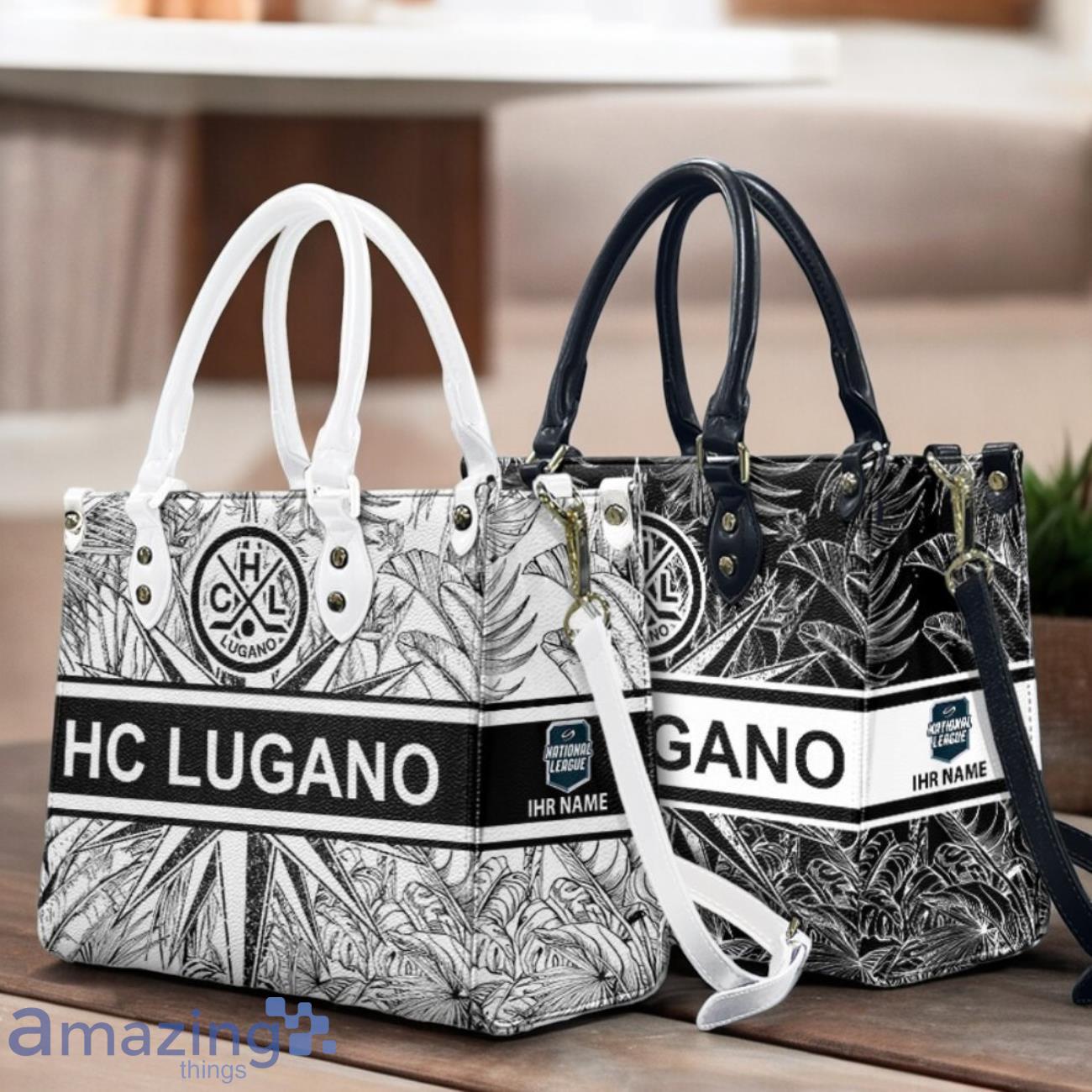 HC Lugano Leather Handbag Custom Name Gift For Women image HC Lugano Leather Handbag Custom Name Gift For Women Product Photo 1